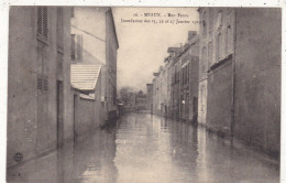 77. MEAUX. CPA.. RUE FATOU. INONDATION DES 25, 26 Et 27 JANVIER  1910 - Meaux