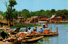 N°3398 W -cpsm A View Of The Miniature Floating Market - Tailandia