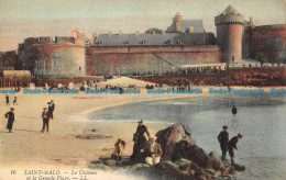 R128481 Saint Malo. Le Chateau Et La Grande Plage. LL. No 16. B. Hopkins - Monde