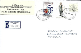 CYPRUS REGISTERED COVER PAPHOS TO NICOSIA 29.9.1999.  FREE SHIPPING - Cartas