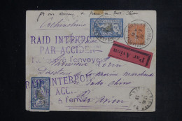 FRANCE  - Griffe " Raid Interrompu Par Accident " Sur Enveloppe Par Avion Pour L'Indochine En 1929 - L 152528 - 1927-1959 Covers & Documents