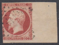 Napoléon N° 17A Grand Bord De Feuille ( 2e Choix ) - 1853-1860 Napoléon III.