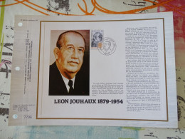 Tirage Limité Classeur Timbre Premier Jour  C.E.F  Léon Jouhaux  1979 - Documentos Del Correo