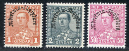 REF090 > ALBANIE < Yv N° 207 + 208 + 213 * > Neuf Dos Visible -- MH * - Albanien