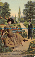 R127498 In A Garden Sat A Maid And Around Her Grew. Woman And Man - Monde