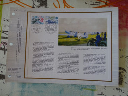 Tirage Limité Classeur Timbre Premier Jour  C.E.F Le Départ Des Avions Simoun "air Bleu" 1979 - Documents Of Postal Services