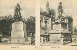 57 - Metz - Monuments Du Maréchal Ney Et Du Maréchal Fabert - Multivues - Animée - Oblitération Ronde De 1921 - CPA - Vo - Metz