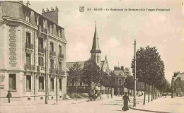 21 - Dijon - Le Boulevard De Brosses Et Le Temple Protestant - Animée - CPA - Voir Scans Recto-Verso - Dijon