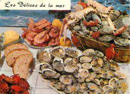 Recettes De Cuisine - Fruits De Mer - Gastronomie - Carte Dentelée - CPM - Voir Scans Recto-Verso - Recipes (cooking)