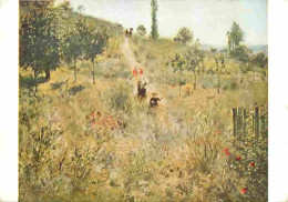 Art - Peinture - Pierre Auguste Renoir - Chemin Montant Dans Les Hautes Herbes - The Upward Path Through The Tall Weeds  - Peintures & Tableaux