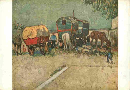 Art - Peinture - Vincent Van Gogh - Halte Des Bohémiens - Musée Du Louvre De Paris - CPM - Voir Scans Recto-Verso - Peintures & Tableaux