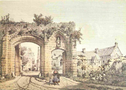 14 - Longues Sur Mer - Porte De L'Abbaye - D'après Une Gravure D'époque - Gravure Lithographie Ancienne - A Maugendre -  - Autres & Non Classés