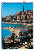 06 - Menton - La Plage Et La Vieille Ville - CPM - Carte Neuve - Voir Scans Recto-Verso - Menton