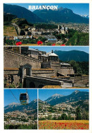 05 - Briançon - Multivues - Téléphérique - Flamme Postale De L'Argentière La Bessée - CPM - Voir Scans Recto-Verso - Briancon