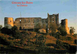 04 - Gréoux Les Bains - Le Château Des Templiers - Coucher De Soleil - Flamme Postale De Gréoux Les Bains - CPM - Voir S - Gréoux-les-Bains