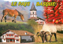 Animaux - Le Pays Basque - Cheval - Mouton - CPM - Voir Scans Recto-Verso - Sonstige & Ohne Zuordnung