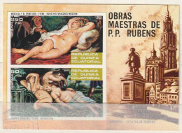 M 1480) Äquatorialguinea 1973 Mi# Bl.79 O: Werke Von Rubens: Nackte - Rubens