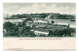 FORT DE FRANCE (Martinique) - Bassin De Radoub Et Fort Saint-Louis - Vendue Par Mac Hugh & Cie. - Fort De France