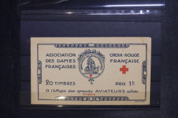 FRANCE  - Carnet Complet De Vignettes Croix Rouge Sur Les Aviateurs Alliés - Petites Adhérences - L 152536 - Blokken & Postzegelboekjes