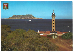 FARO PUNTA CARNERO AL FONDO PEÑON DE GIBRALTAR / PUNTA CARNERO LIGHTHOUSE.- ALGECIRAS - CADIZ.- ( ESPAÑA ) - Cádiz