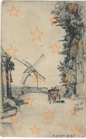 HAPLINCOURT Secteur Bapaume, Carte Allemande,1915 Dessin Avec Vue Sur Le Moulin, Guerre 1914-1918, WW1 - Other & Unclassified