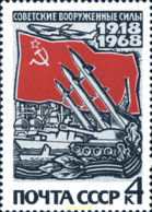 708921 MNH UNION SOVIETICA 1968 50 ANIVERSARIO DEL EJERCITO ROJO - ...-1857 Vorphilatelie