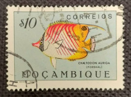 MOZPO0357U4 - Fishes - $10 Used Stamp - Mozambique - 1951 - Mozambique