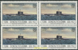 712554 MNH TURQUIA 1986 CENTENARIO DE LAS FUERZAS SUBMARINAS TURCAS - ...-1858 Préphilatélie