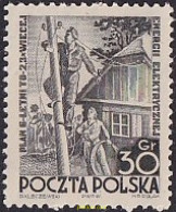 713153 MNH POLONIA 1951 COMMEMORACION DEL PLAN SEXENAL DE ELECTRIFICACION DE LOS CAMPOS - Nuevos