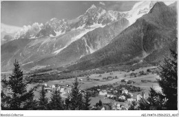 ABIP4-74-0298 - LES HOUCHES - Mont Blanc -Vue Generale -Quartier St Antoine -L'Aiguille Du Midi Et Les Charmoz - Les Houches
