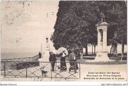 ABIP3-74-0213 - EVIAN-LES-BAINS - Monument Du Prince Gregoire-Bassaraba De Brancovan Et Le Phare - Evian-les-Bains