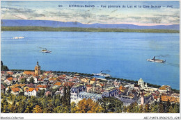 ABIP1-74-0096 - EVIAN-LES-BAINS - Vue Generale Du Lac Et La Cote Suisse  - Evian-les-Bains