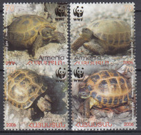 Armenia - Correo 2006 Yvert 499/502 ** Mnh WWF - Fauna - Tortugas - Armenië