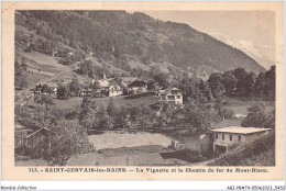 ABIP8-74-0700 - SAINT-GERVAIS-LES-BAINS - La Vignette Et Le Chemin De Fer Du Mont Blanc  - Saint-Gervais-les-Bains