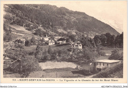 ABIP8-74-0697 - SAINT-GERVAIS-LES-BAINS - La Vignette Et Le Chemin De Fer Du Mont Blanc  - Saint-Gervais-les-Bains