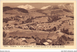 ABIP5-74-0384 - MEGEVE - Vue Generale - MEGEVE - Le Mont Blanc Et Le Dome De Miage  - Megève
