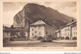 ABMP3-74-0246 - THONES - La Grand Place Et La Roche De Thones  - Thônes