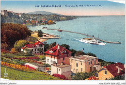 ABMP2-74-0097 - THONON-LES-BAINS - Panorama Du Port Et Les Villas  - Thonon-les-Bains