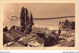 ABMP2-74-0091 - THONON-LES-BAINS - La Porte Et Sa Jetee - Thonon-les-Bains