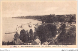 ABMP1-74-0079 - THONON-LES-BAINS - Le Port Et Le Lac -Vu De L'Hotel Des Bains  - Thonon-les-Bains