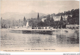 ABMP1-74-0017 - EVIAN-LES-BAINS - Depart Du Bateau  - Evian-les-Bains