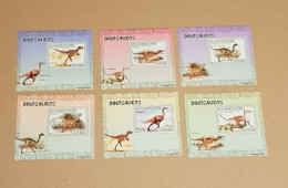 MOZAMBIQUE DINOSAURS PREHISTORIC ANIMALS 6 BLOCKS MNH - Vor- U. Frühgeschichte