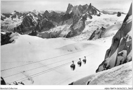 ABMP8-74-0690 - Massif Du Mont Blanc -Telecabine De La Vallee Blanche Dans Le Fond -Mont Rose  - Sonstige & Ohne Zuordnung