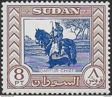 1960 British Sudan 8p. Deep Blu And Brown MNH SG N. 136a - Sonstige & Ohne Zuordnung