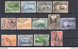 1936-37 Perù - Posta Aerea - Yvert N. 16/28 - Serie Ordinaria - 13 Valori - Usati - America (Other)