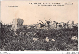 ABOP6-80-0449 - CHAULNES - La Mairie Et La Statue De Lhomond - Chaulnes