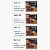 Spanish Andorra 2021 - Postal Labels ATM Collection - Set Mnh** - Nuevos