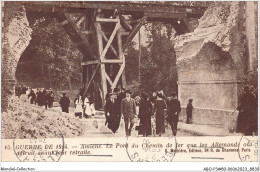 ABOP3-80-0241 - Guerre De 1914 - AMIENS - Le Pont Du Chemin De Fer Détruit Par Les Allemands Avant Leur Retraite - Amiens