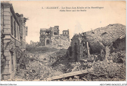 ABOP3-80-0185 - ALBERT - La Rue Des Aisés Et La Basilique - Albert