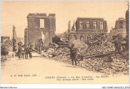 ABOP2-80-0176 - ALBERT - La Rue D'AMIENS - Les Ruines  - Albert